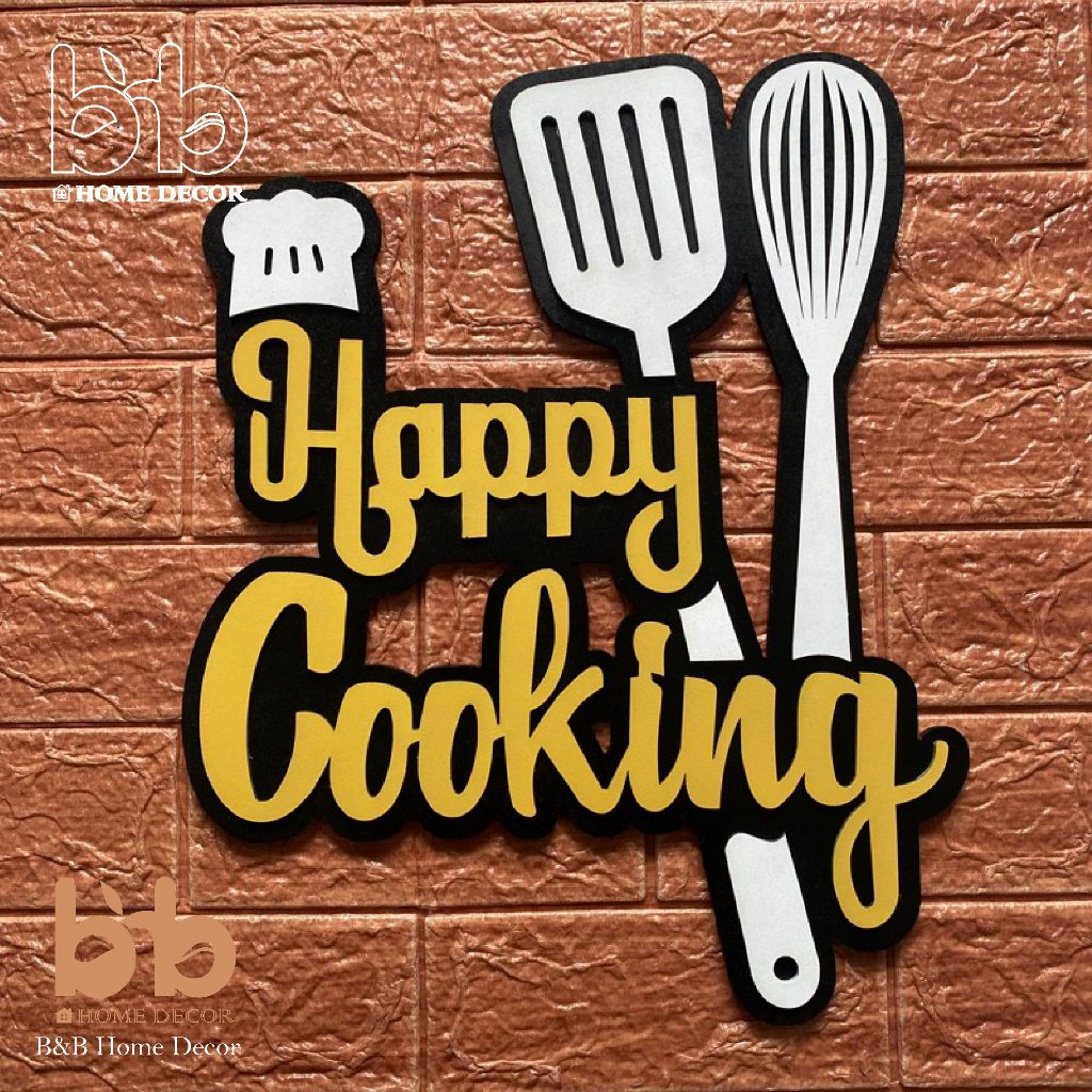 hiasan dinding kayu untuk dapur lucu unik