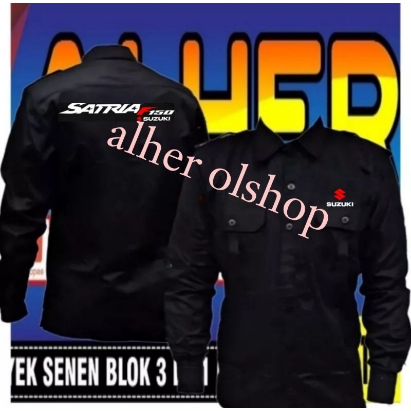kemeja satria Fu baju satria Fu seragam satria Fu kemeja motor satria Fu baju motor satria Fu seraga
