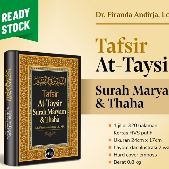 

[PROMO MURAH] Tafsir At-Taysir - Surah Maryam & Thaha - Dr. Firanda Andirja, MA.