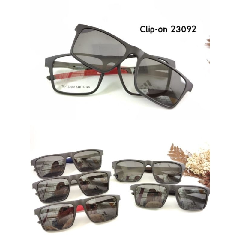Frame kacamata clipon sport lebar