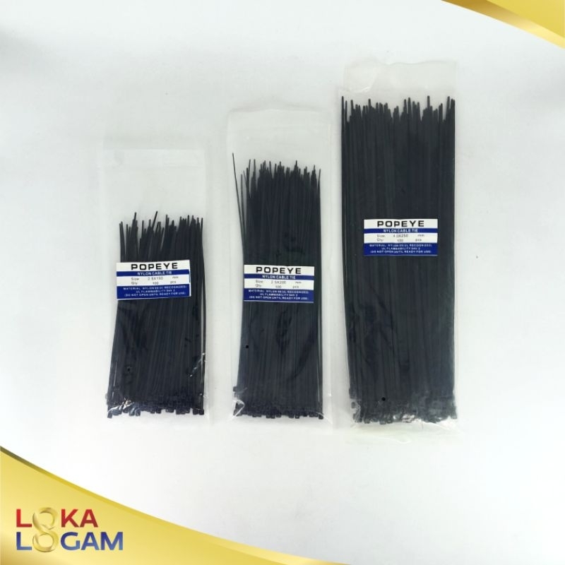 

Kabel Ties Hitam / Putih 15cm 20cm 25cm