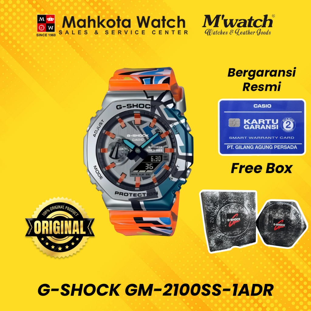 JAM TANGAN PRIA CASIO G-SHOCK GM-2100SS-1ADR ORIGINAL