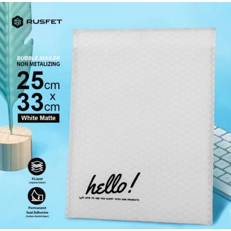 

Amplop Bubble Mailer Packing 25x33 Olshop Putih White Matte