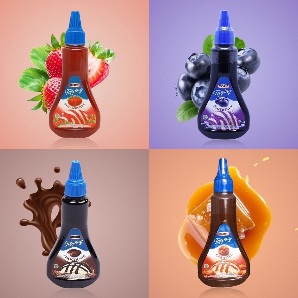 

Morin Topping Bahan Kue Cake Strawberry Blueberry Bluberi Chocolate Caramel Karamel Cokelat Stroberi