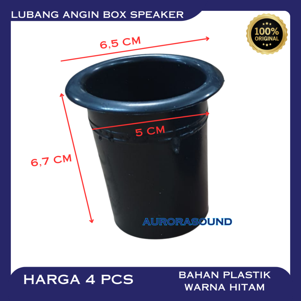 LUBANG ANGIN PLASTIK BOX SPEAKER 4 PCS LUBANG ANGIN BOX SALON SPEAKER TINGGI 6,7 CM