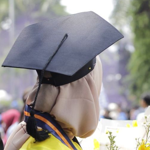 Topi Wisuda Toga Wisuda Topi Sarjana S1 Topi Kuncir Kuning Segi Lima Topi Wisuda Bahan Satin Besway