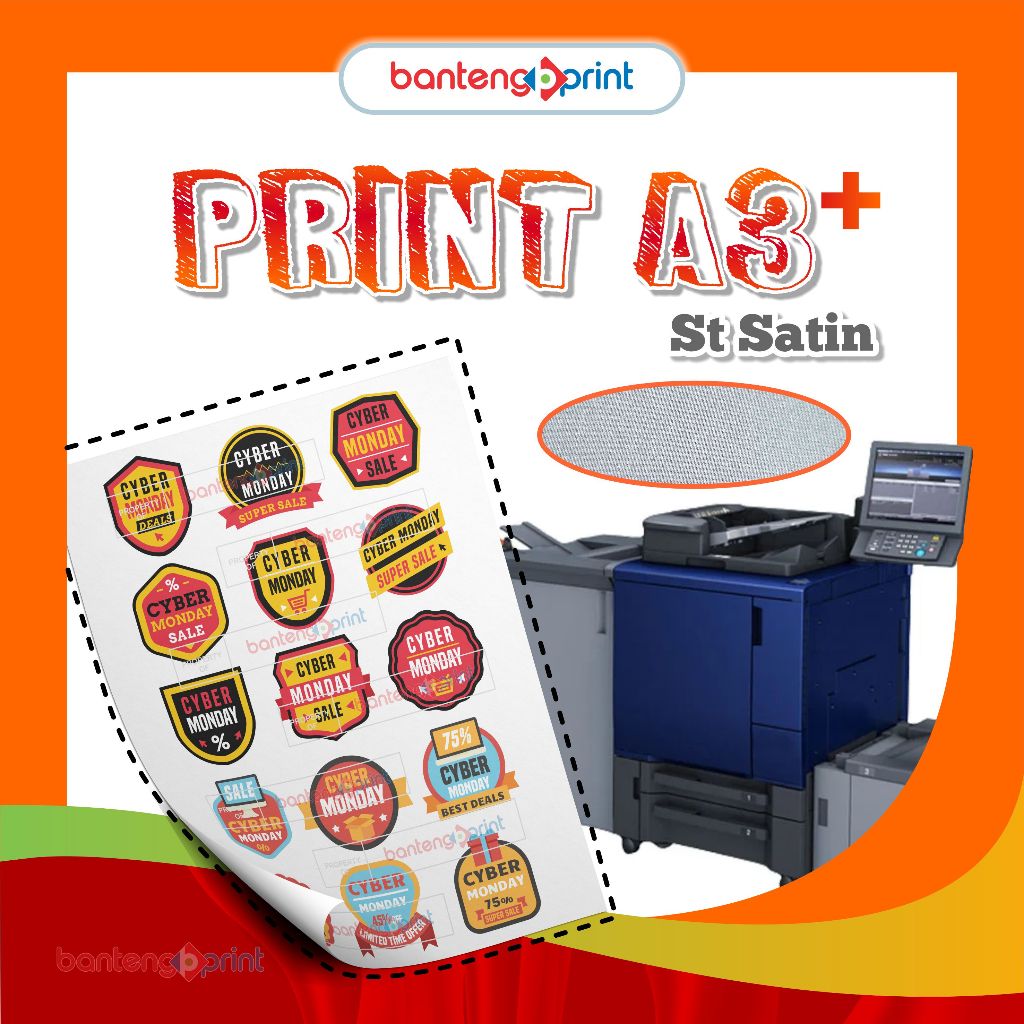 

STIKER SATIN | Print A3+ stiker Satin Murah | Stiker Label Murah dan Cepat