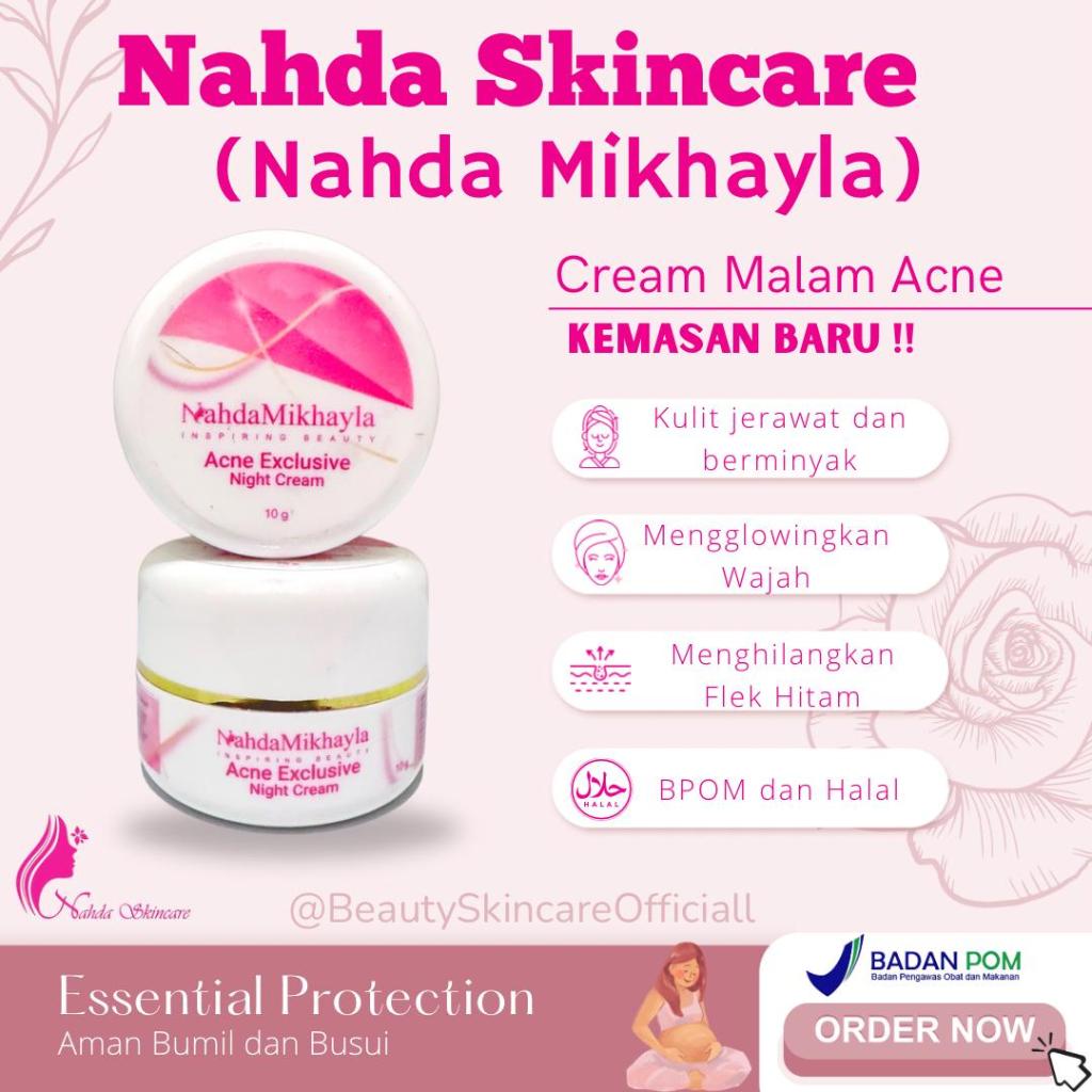 Ecer Cream Malam Normal / Acne Nahda Skincare Original