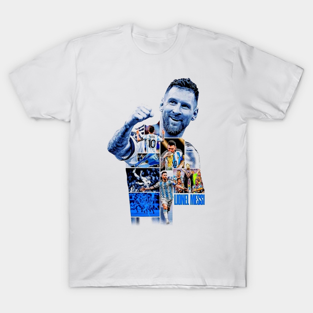 Kaos T shirt bola football goat lionel messi