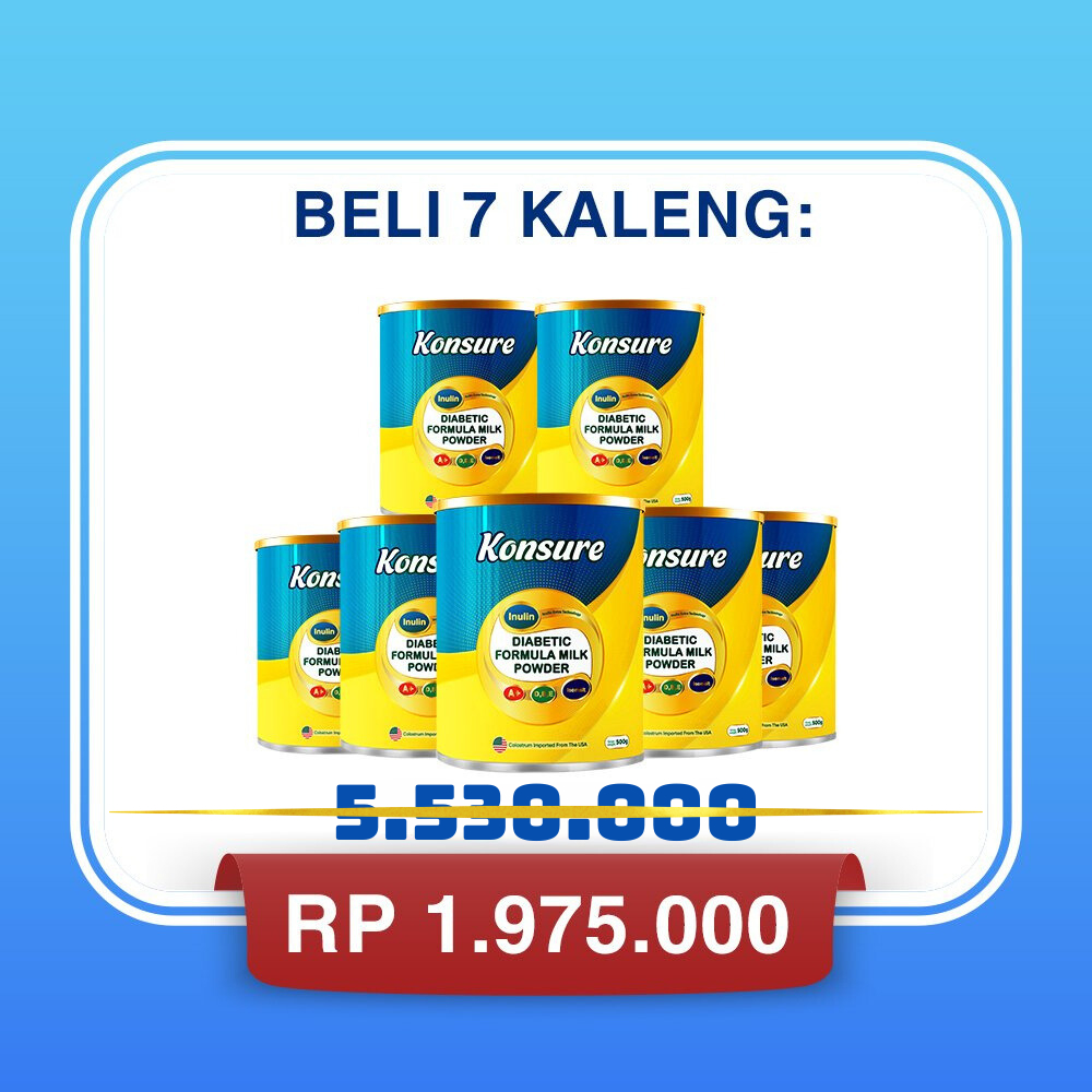 

[Combo 7 kaleng 500g] susu diabetes konsure - menstabilkan gula darah di rumah