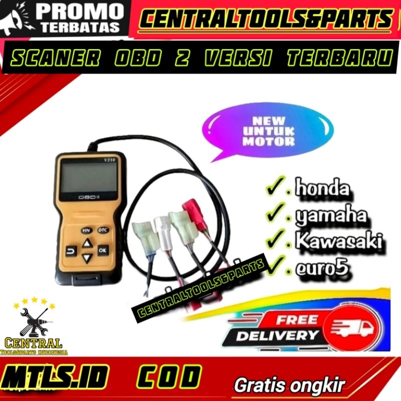 [POMO TERBATAS] Scanner OBD II Alat cek sensor motor injeksi cek kode kerusakan cek kerusakan reset 
