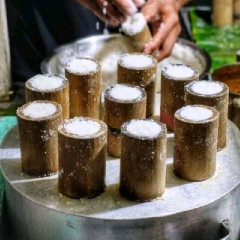 cetakan putu bambu / cetakan kue putu / dandang putu / 12pcs