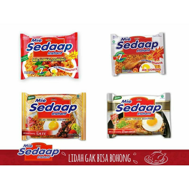 

SEDAAP MIE SEDAAP GORENG KUAH ALL VARIAN SELERA SEMUA MIE SEJUTA UMMAT