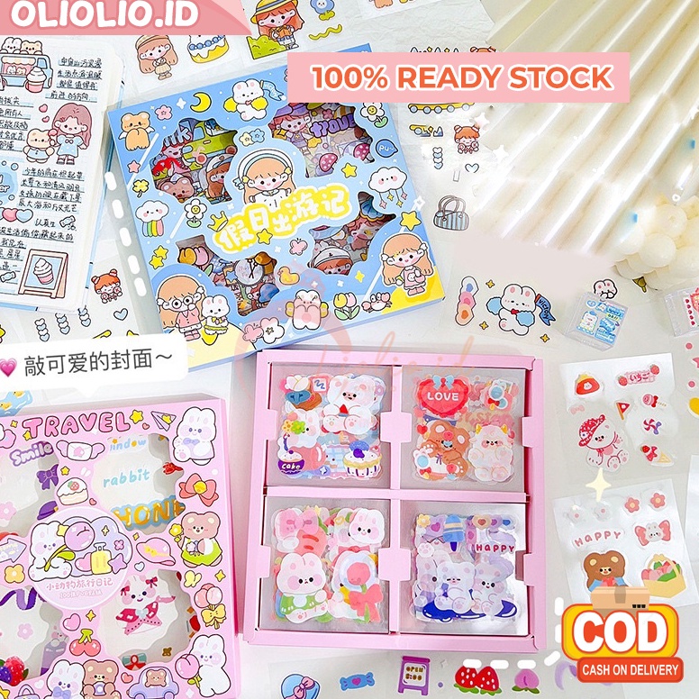 

PROMO Sticker Aesthetic Kartun Lucu 1 Pcs Waterproof DIY Tumbler Diarybook Scrapbook MX512 Nyaman