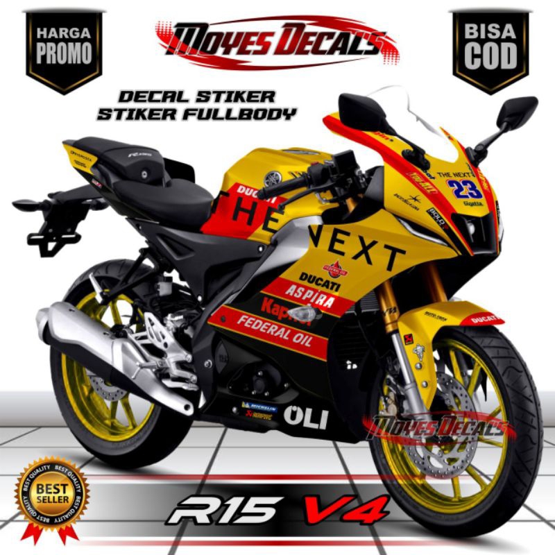 Decal Yamaha R15 V4 Full Body ,Decal sticker Yamaha R15 V4 The Next