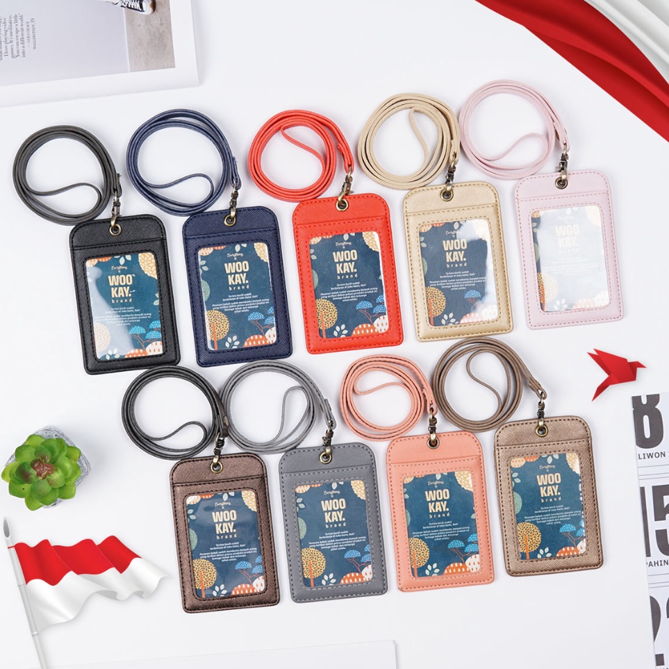 

ART Q8C7 Premium Name Tag HolderID Card HolderGantungan ID Card Costum Logo Nama