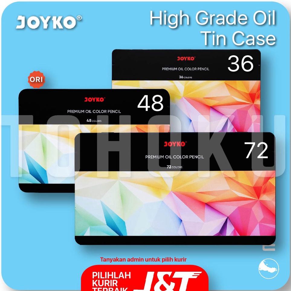 

ART G5H7 Pack Aman Joyko High Grade Oil Color Pencils Pensil Warna Oil
