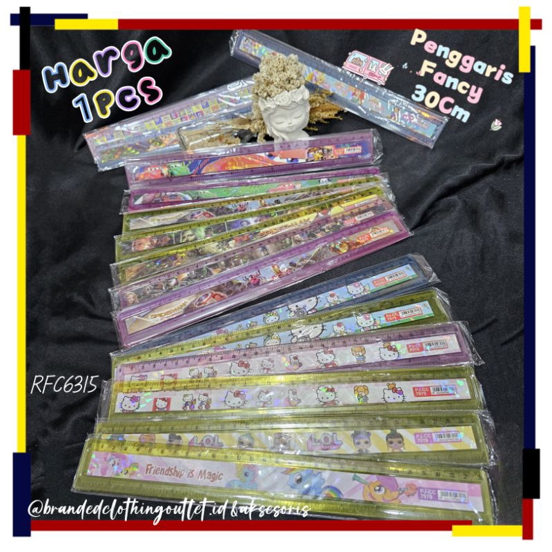 

PENGGARIS AKRILIK HOLOGRAM 30CM / PENGGARIS FANCY / PENGGARIS KARAKTER KARTUN LUCU / CUTE GLASS RULLER / RFC6315