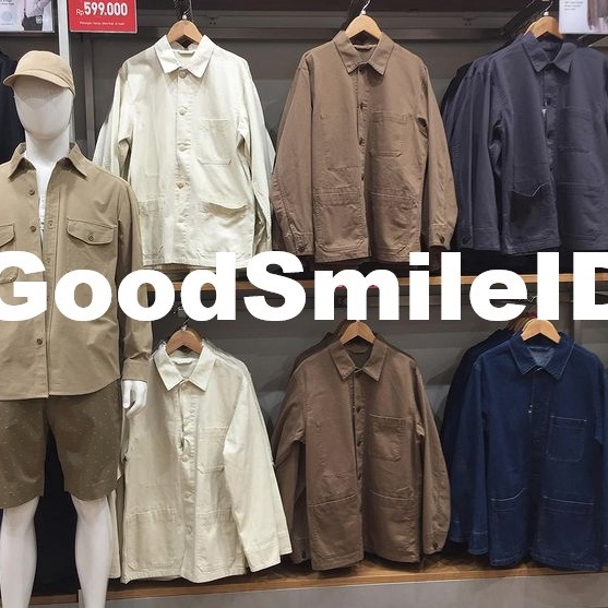 HOT SALE Men Jaket Utilitas Denim Utility Jacket Katun Cotton Pria Outer Cowok JASTIP UNIQLO SALE