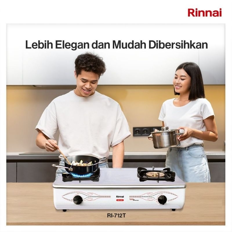 Kompor rinnai 712T kompor besar buka tutup