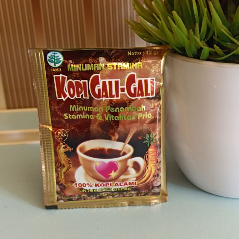 KOPI GALI GALI (1 SACHET) KOPI LANANG KOPI KUAT OBAT KUAT OBAT TAHAN LAMA NUTRISI PLUS PRIA DEWASA