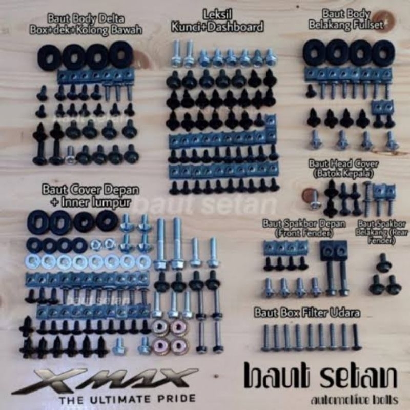 baut fullset body yamaha XMAX - baut lengkap yamaha XMAX