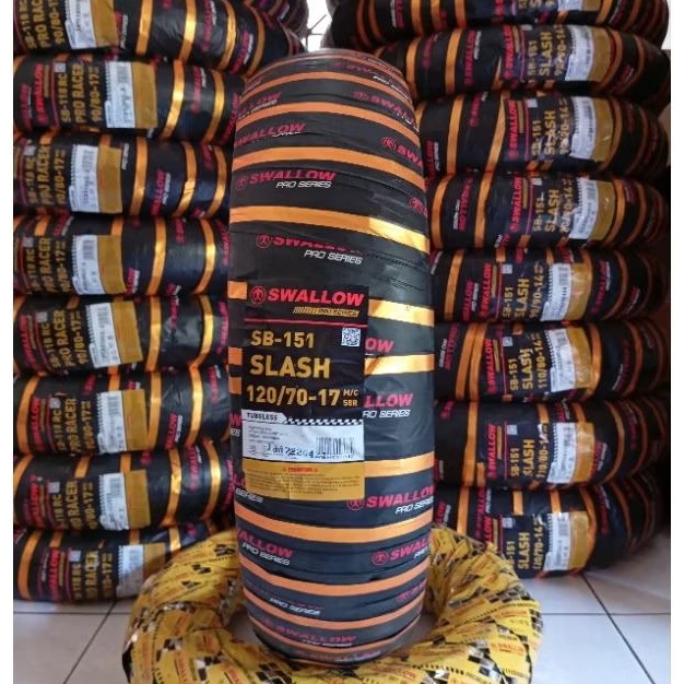 Ban Luar SWALLOW Slash 120/70-17 Tubeless Soft Compound