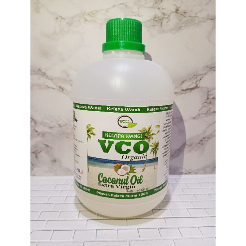 

Minyak Kelapa Murni VCO 1 liter, Coconut Oil Extra Virgin (kelapa wangi)