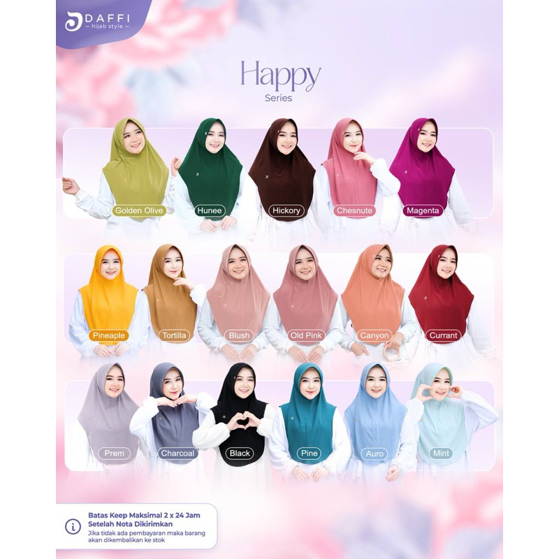 BERGO HAPPY DAFFI HIJAB INSTAN DAILY JERSEY DAFFI HIJAB
