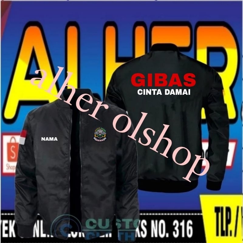 Jaket Gibas cinta damai jaket bomber Gibas cinta damai jaket Kerja Gibas cinta damai jaket ormas Gib