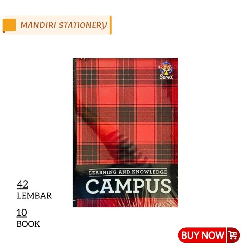 

Buku Tulis Boxy Campus | 42 lembar (1 Pak)