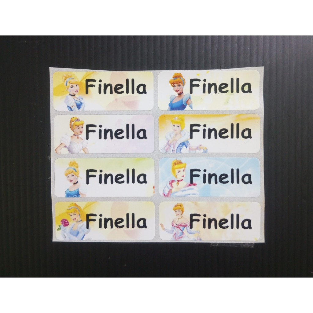 

Sticker / Label Nama Waterproof - Cinderella