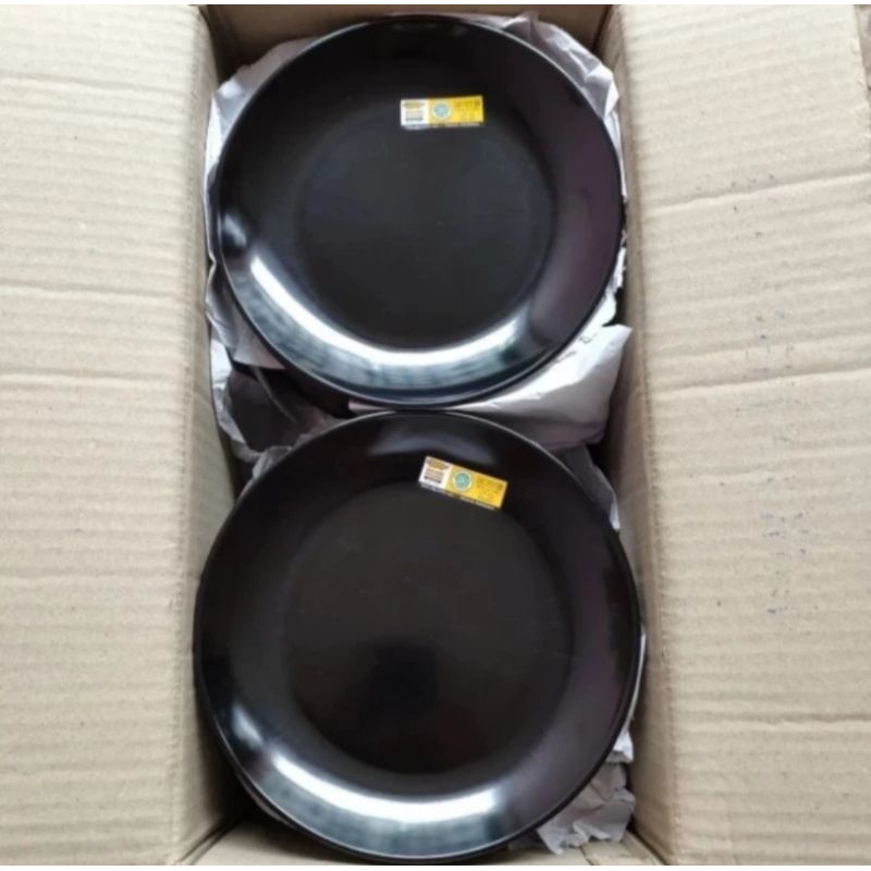 piring makan bulat milamin P5407 golden dragon 9inch