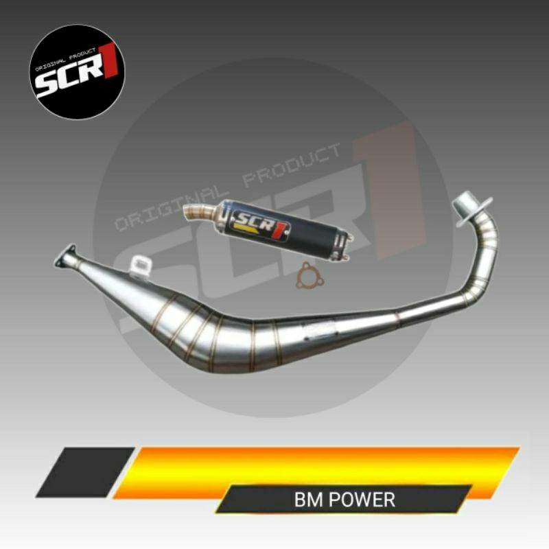 Knalpot Satria 2tak Bm Power || SCR1 RACING (satria hiu lumba)