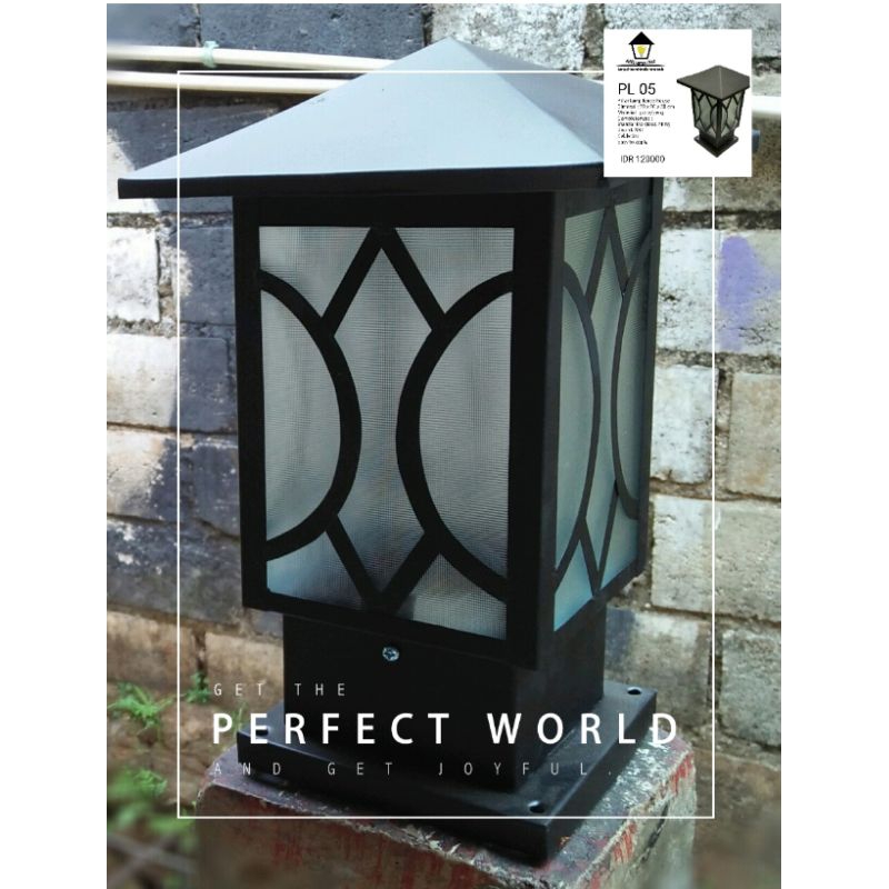 COD Lampu hias pilar tiang pagar minimalis aesthetic