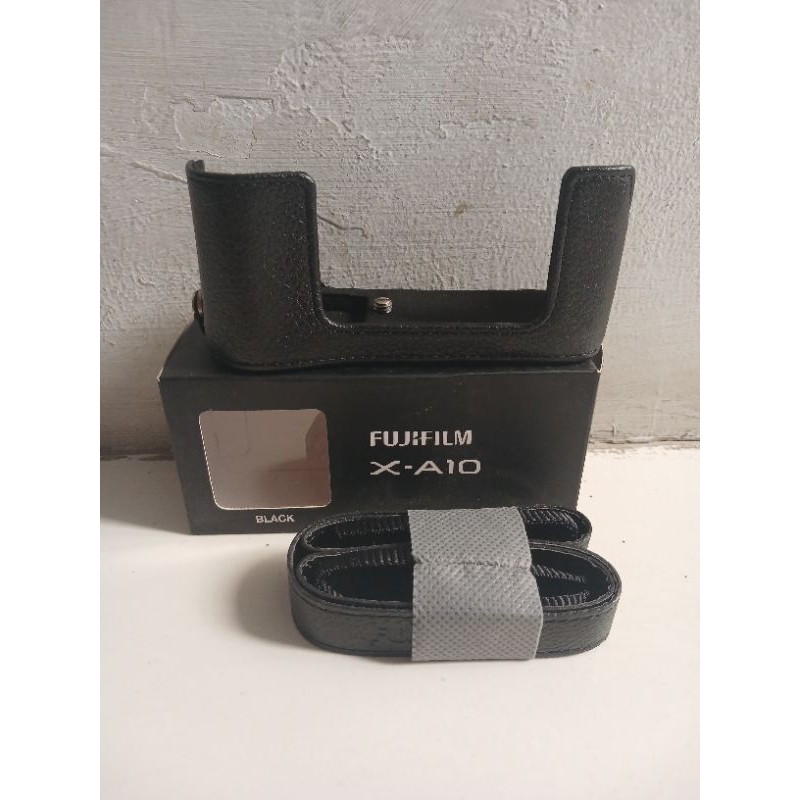 Leather Case Camera Miroles FUJIFILM X-A10 BLACK/HITAM BAG CAMERA FUJIFILM XA10