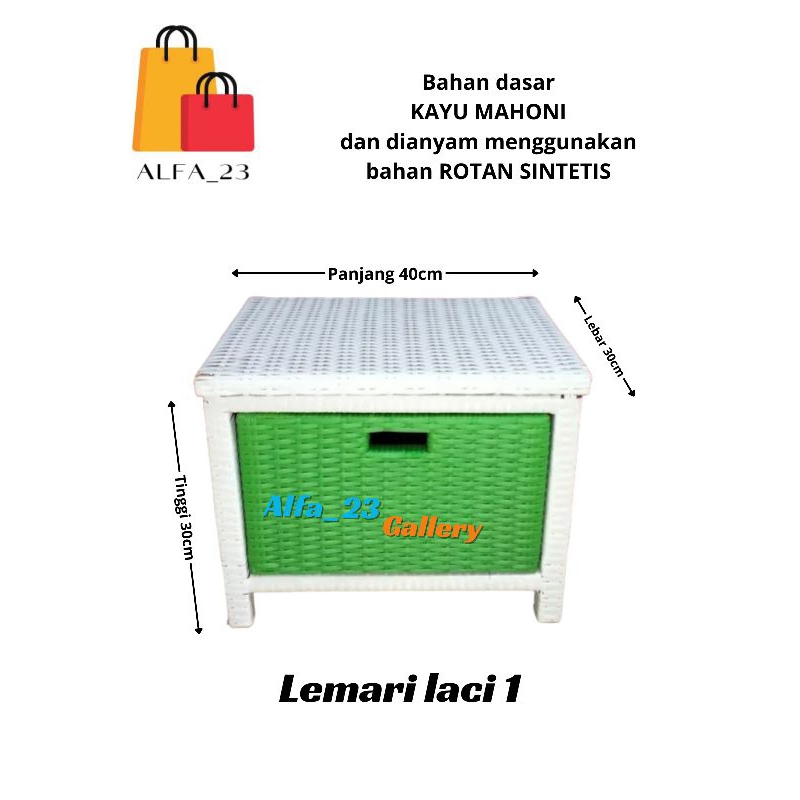 (Ready stok)Lemari Rotan Sintetis Meja tv rotan lemari plastik rotan murah awet