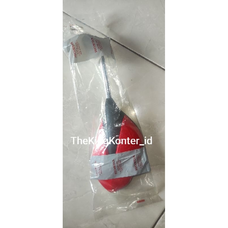 Spion Supra x 125 batman merah tangkai crome original ahm (spion kiri only)