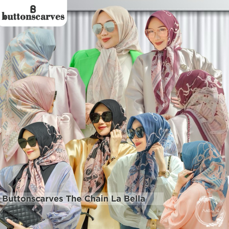 READY NEW Buttonscarves Chain series x Dsaks The chain La bella
