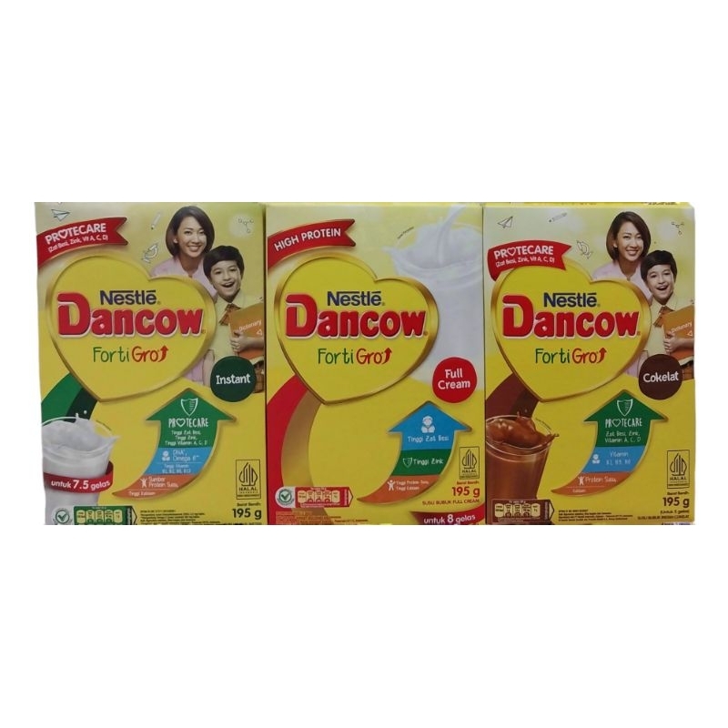 

Dancow Fortigro 195gr Instant / Full Cream / Cokelat