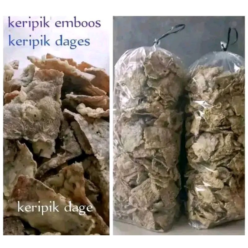 Kripik Dages/Kripik Dage/Kripik Mbos (1kg)