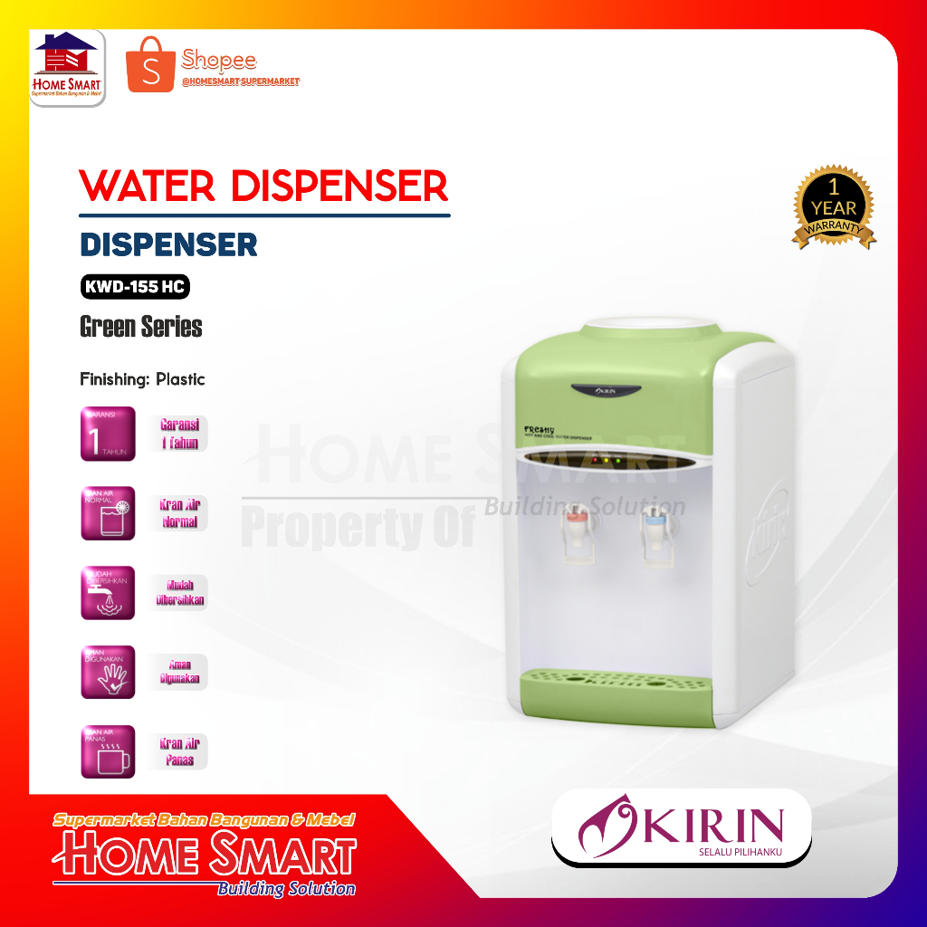 Kirin Dispenser Panas Dingin KWD-155HC