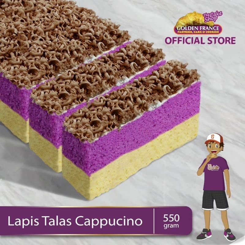 

Lapis Talas Bogor Cappucino, Oleh-Oleh Bogor, Golden France (470gram)