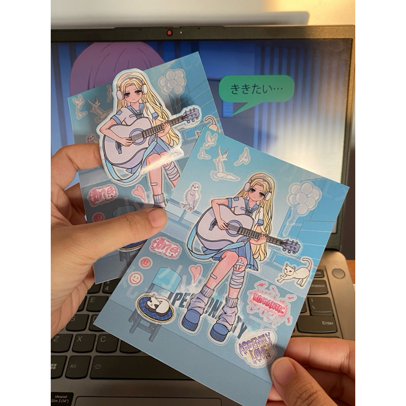 

custom sticker kiss cut A6