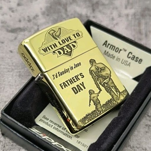 Zippo Armor Father Day 5-Side Original Limited Edition