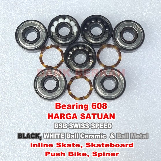 Bearing 608 BSB SWISS SPEED  Bearing Inline Skate Skateboard Push Bike Spiner