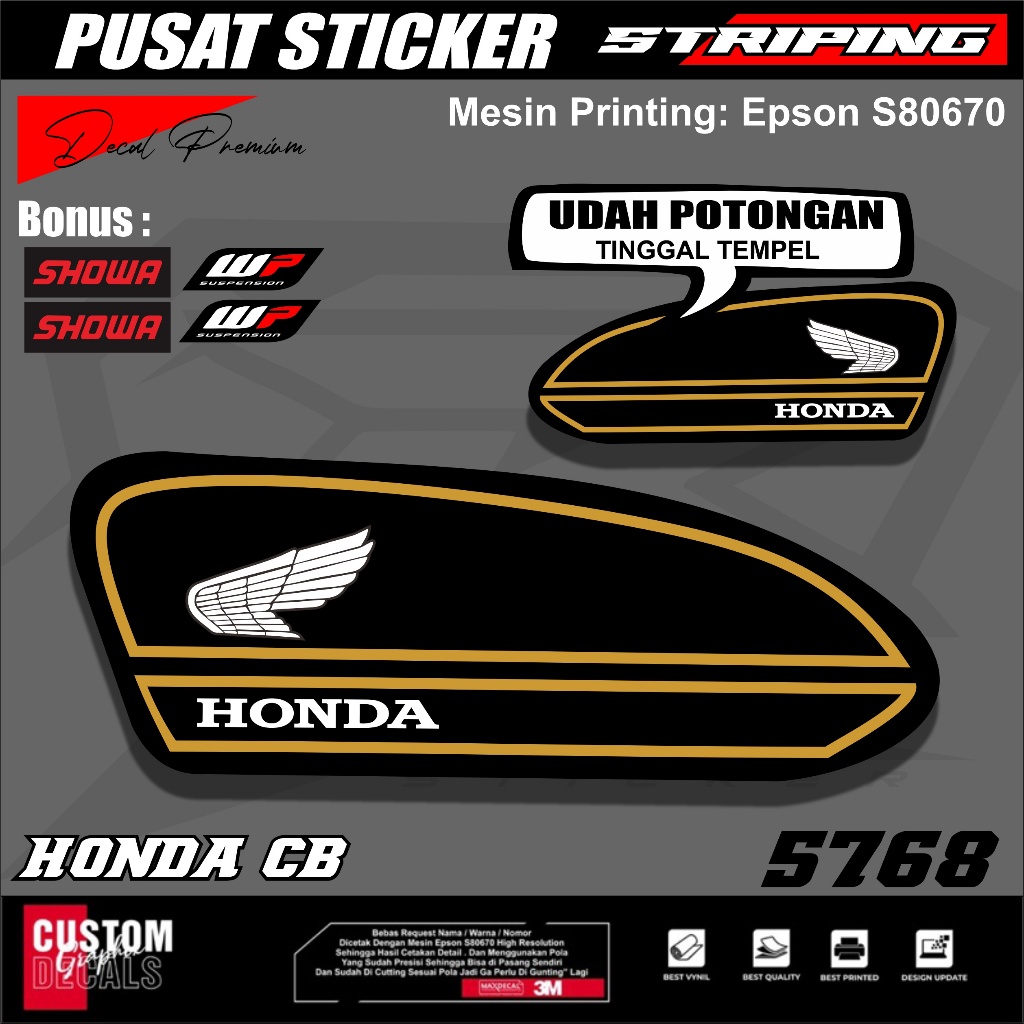 CB 100 STICKER STRIPING CB 100 STIKER MOTOR HONDA CB 100