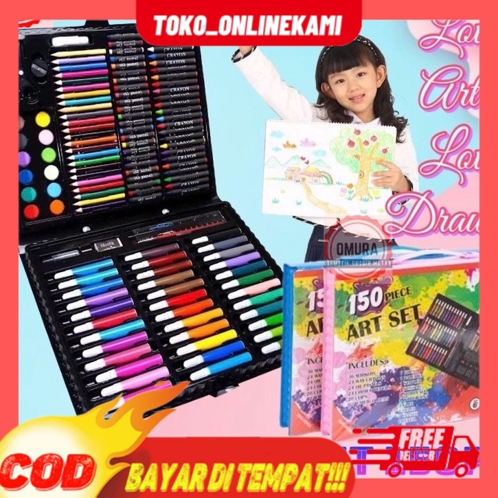

Ready Stok CRAYON SET PERALATAN GAMBAR LUKIS PENSIL WARNA ART SET ISI 15 PCS SET ISI 28 87