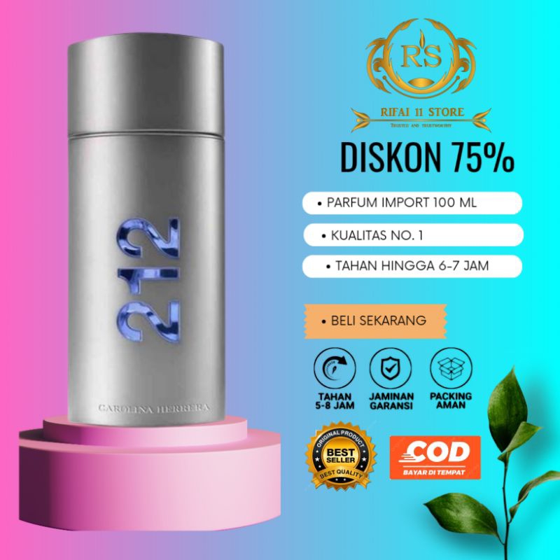 parfum 212 men nyc original parfum pria 100 ml