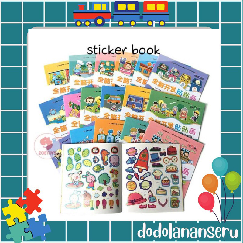 

DDS - Sticker Book 14 16 18 pages | Aktvitas Menempel Stiker Activity Book | Mainan Edukasi Anak | Cari Bingkisan Hampers | Bingkisan Hampers